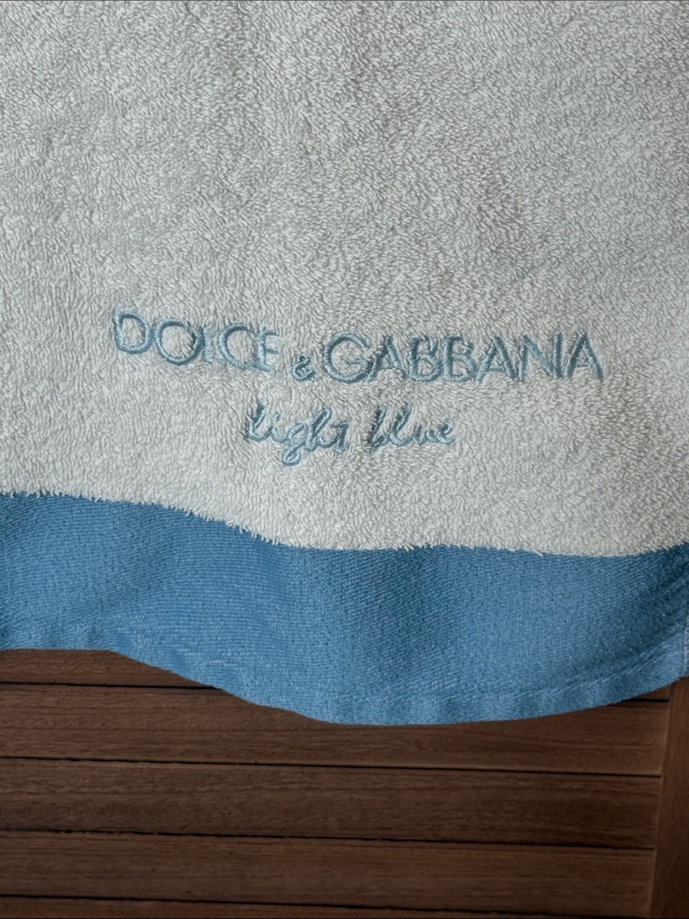 Dolce & Gabbana Light Blue Bath Towel 31”x56”